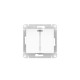 Glossa Белый Выключатель 2-клавишный с подсветкой, сх.5а, 10АХ, механизм, быстрозажимные клеммы  GSL000153S  SE