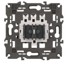 14-1110-99 Переключатель для жалюзи (кноп), 10АХ-250В, Elegance, механизм (10/100/3000)  Б0047861  ЭРА