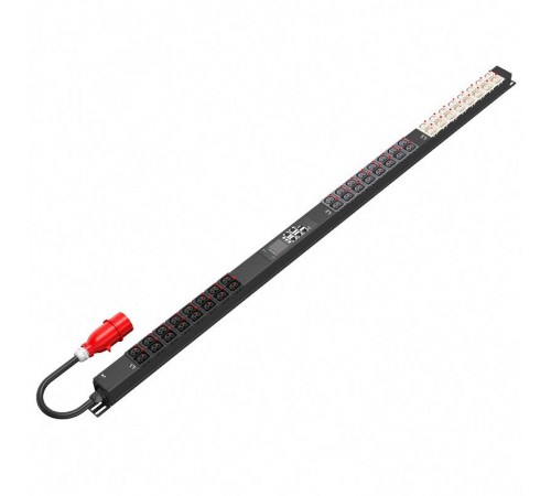 Блок распределения питания SMARTWATT PDU P-series 0U-MI-3P16A-SMB-24C13-24C39-UL-3M-IEC309  4512020450070  SMARTWATT