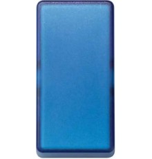 Simon 27 Клавиша декоративная сменная для выключателя (узкий модуль), S27 Play, прозрачный синий  2710010-109  Simon