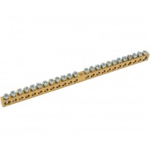 Шина "N" нулевая 6х9мм 24/1 (24 группы/крепеж по центру) (10 шт/уп)  PR08.28872  Промрукав