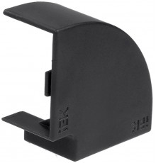 ELECOR Поворот 90град КМП 60х40 черный (4шт/компл)  EL-KK10D-P-060-040-K02  IEK