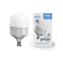 Лампа светодиодная промышленная Basic T160 AC180-240V 90W 8600lm 6500K E40 LED 1/6  11734392  Gauss