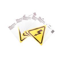 Наклейка знак электробезопасности "Опасность поражения электротоком"200*200*200 мм  56-0006  REXANT