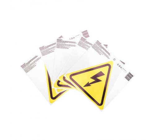 Наклейка знак электробезопасности "Опасность поражения электротоком"200*200*200 мм  56-0006  REXANT