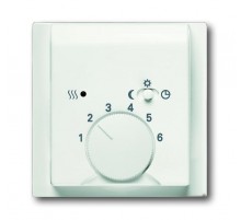 Плата центр. (накладка) для мех. терморегулятора (термостата) 1095 U, 1096 U, серия impuls, цвет белый бархат  1710-0-3924   2CKA001710A3924  ABB