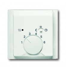 Плата центр. (накладка) для мех. терморегулятора (термостата) 1095 U, 1096 U, серия impuls, цвет белый бархат  1710-0-3924   2CKA001710A3924  ABB