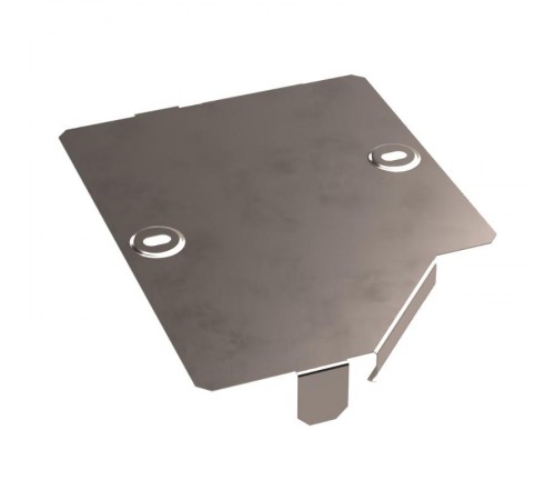 Крышка переходника левого Стандарт INOX (AISI 409) 200х150  PR16.5644  Промрукав
