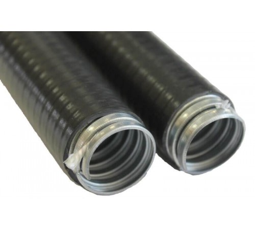 Металлорукав в пвх изоляции МПГ нг HF 20 (50 м/уп.) черный  zeta42911  ГОФРОМАТИК