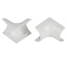 Внутренний угол  IC-KK-30-13-FW для полукруглого кабель-канала белый 30х13мм 2шт/комплект  Б0064896  ЭРА