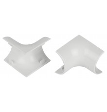 Внутренний угол  IC-KK-30-13-FW для полукруглого кабель-канала белый 30х13мм 2шт/комплект  Б0064896  ЭРА