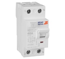 Выключатель дифференциального токаOptiDin DM63-2340-AC-4,5-УХЛ4 (2P, 40, 100mA)  343895  КЭАЗ