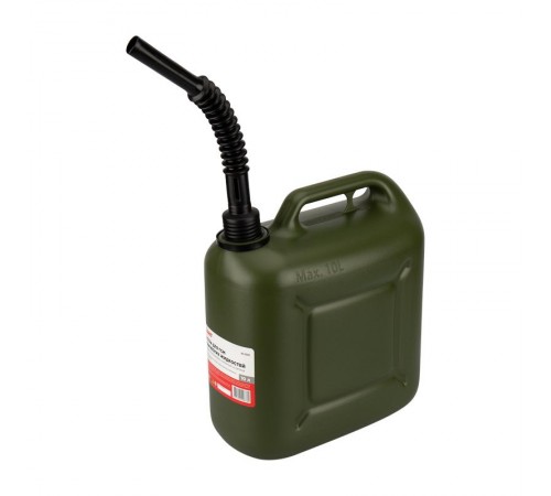Канистра для ГСМ и технических жидкостей, вертикальная 10 л, пластиковая, усиленная  80-0205  REXANT