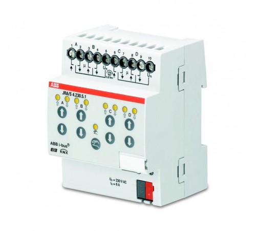 Активатор жалюзи 4-кан., руч/упр., контроль положения, 230В,JRA/S 4.230.5.1  2CDG110125R0011  ABB