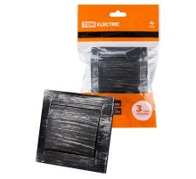 Кнопка звонковая 6А старинное серебро "Лама"  SQ1815-0627  TDM