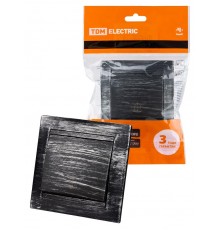 Кнопка звонковая 6А старинное серебро "Лама"  SQ1815-0627  TDM