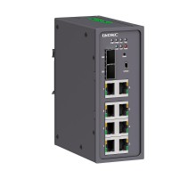 Промышленный управляемый коммутатор, 2100Base-X, 1000Base-X, 10/100/1000Base-T(X) SFP слота: 810/100Base-T(X) портов RJ45, конс. порт Mini USB, 24-4