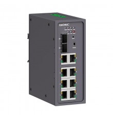 Промышленный управляемый коммутатор, 2100Base-X, 1000Base-X, 10/100/1000Base-T(X) SFP слота: 810/100Base-T(X) портов RJ45, конс. порт Mini USB, 24-4