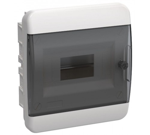 Корпус пластиковый встраиваемый на 8 модулей ЩРВ-П-8 IP41 черная прозрачная дверь TEKFOR  TF5-KP12-V-08-41-K01-K03 TEKFOR  IEK