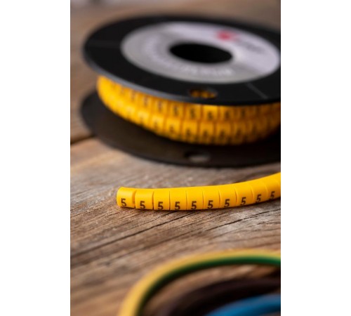 Маркер-кабельный 6,0кв.мм "5" (500шт.) (ЕС-3) EKF PROxima  plc-KM-6-5  EKF