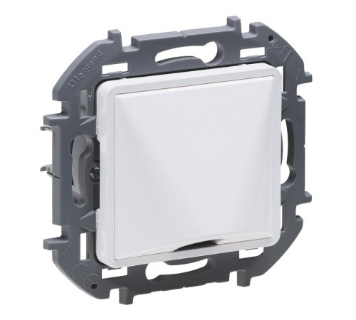 Inspiria Белый Вывод кабеля с зажимом для крепления  673890  Legrand