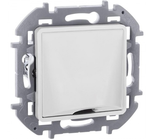 Inspiria Белый Вывод кабеля с зажимом для крепления  673890  Legrand