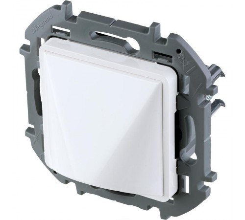 Inspiria Белый Вывод кабеля с зажимом для крепления  673890  Legrand