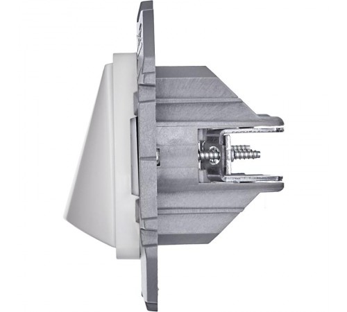 Inspiria Белый Вывод кабеля с зажимом для крепления  673890  Legrand