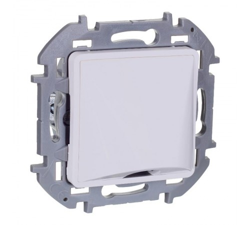 Inspiria Белый Вывод кабеля с зажимом для крепления  673890  Legrand