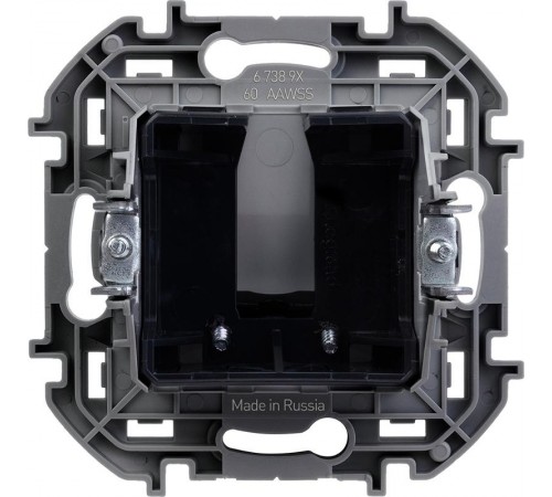 Inspiria Белый Вывод кабеля с зажимом для крепления  673890  Legrand