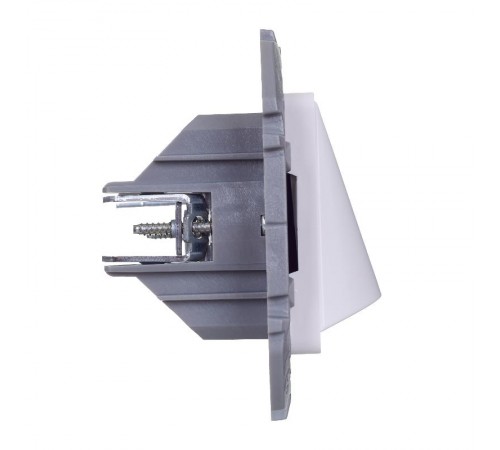 Inspiria Белый Вывод кабеля с зажимом для крепления  673890  Legrand