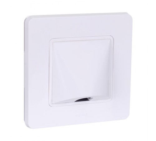 Inspiria Белый Вывод кабеля с зажимом для крепления  673890  Legrand