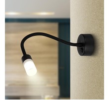 Светильник настенный бра WL 34 BK 3Вт IP20 черный  Б0056393  ЭРА