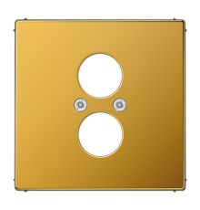 Крышка для 2-х гнезд (разъемов для громкоговорителей); золото  LS962GGO  Jung