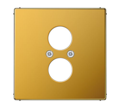Крышка для 2-х гнезд (разъемов для громкоговорителей); золото  LS962GGO  Jung