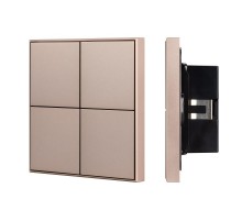 INTELLIGENT ARLIGHT Кнопочная панель KNX-304-23-IN Champagne (BUS, Frame) (IARL, IP20 Металл, 2 года)  039669  Arlight