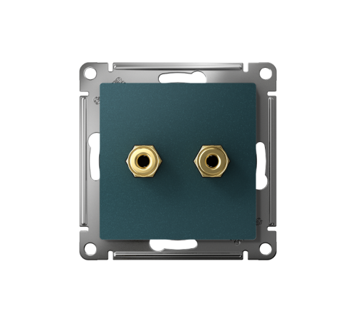 AtlasDesign Изумруд АудиоРозетка двухместная  ATN000887  SE