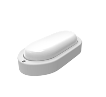 Светильник светодиодный пылевлагозащищенный для ЖКХ LITE овал 15W 1200lm 6500K 200-240V IP65 200*98*46мм белый LED 1/40  161418315  Gauss