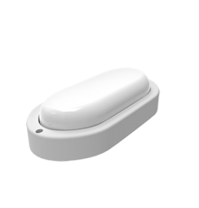 Светильник светодиодный пылевлагозащищенный для ЖКХ LITE овал 15W 1200lm 6500K 200-240V IP65 200*98*46мм белый LED 1/40  161418315  Gauss