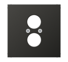 Крышка для 2-х гнезд подключения громкоговорителя; антрацит  AL2962-2AN  Jung