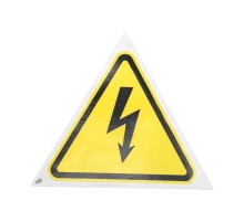 Наклейка знак электробезопасности "Опасность поражения электротоком" 130х130х130 мм 5шт.  56-0006-3  REXANT