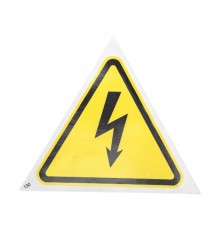 Наклейка знак электробезопасности "Опасность поражения электротоком" 130х130х130 мм 5шт.  56-0006-3  REXANT