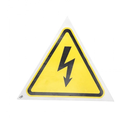 Наклейка знак электробезопасности "Опасность поражения электротоком" 130х130х130 мм 5шт.  56-0006-3  REXANT