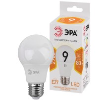 Лампа светодиодная LED 9Вт 827 Е27 220В 2700К LED А60 груша  Б0032246  ЭРА