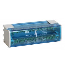 Шины на DIN-рейку в корпусе (кросс-модуль) L+PEN 2х15   YND10-2-15-125  IEK