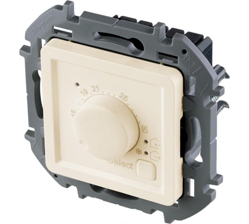 Inspiria Слоновая кость Термостат для тёплых полов с внешним датчиком без рамки  673811  Legrand