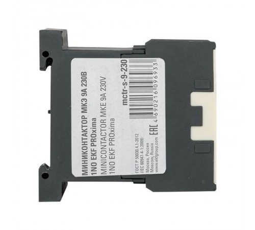 Миниконтактор МКЭ 9А 230В 1NO EKF PROxima  Mctr-s-9-230  EKF