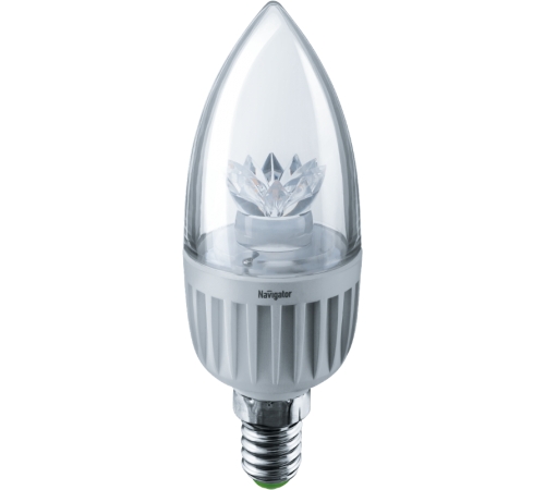 Лампа светодиодная LED 7Вт Е14 230В 2700К NLL-C37-7-230-2.7K-E14-CL свеча прозрачная  71854  Navigator