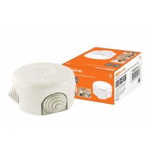 Коробка распаячная фарфоровая D7,8х4,5см белая  SQ2802-0011  TDM