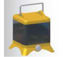 Uni-block на ножках черный с желтой крышкой 140х140 I 673-Bals I Bals